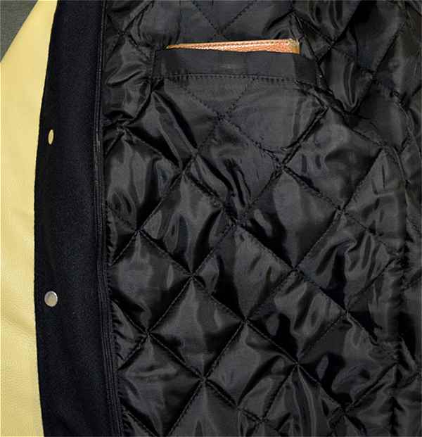 MILITARY NAVY+NATURAL DeLONG ネイビー紺 無地 スタジャン スタジャン 